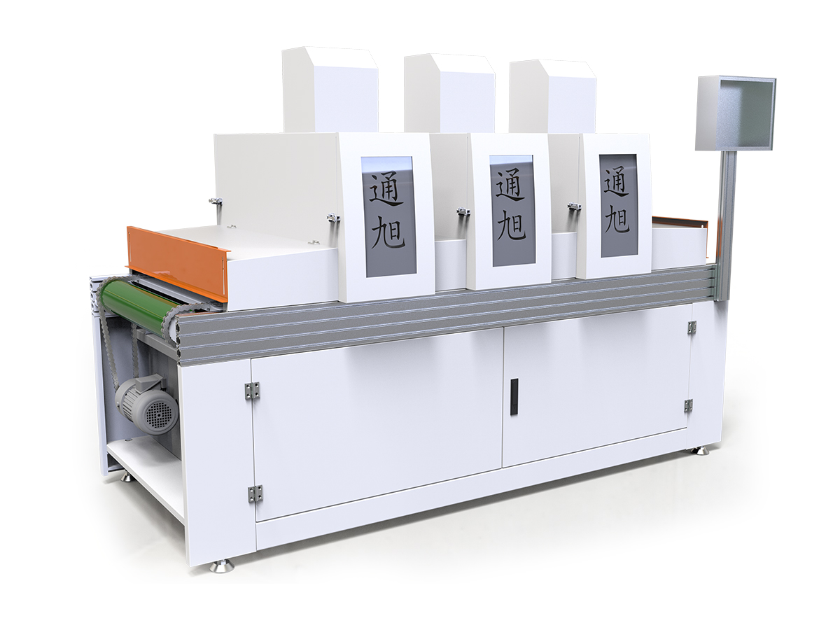 Üç lambalı UV kürleme makinesi